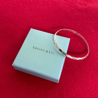 ティファニー(Tiffany & Co.)の極 美品 TIFFANY&Co. ティファニー ヴィンテージ ツイスト シルバー925 バングル ブレスレット レディース アクセサリー シルバー 29097(ブレスレット/バングル)