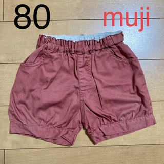 ムジルシリョウヒン(MUJI (無印良品))の無印良品 muji ショートパンツ ハーフパンツ ズボン 赤 80(パンツ)
