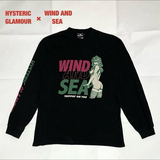 HYSTERIC GLAMOUR - 【希少】HYSTERIC GLAMOUR×WIND AND SEA　コラボロンT