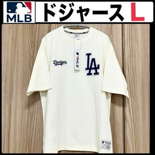 ⭐新品⭐ドジャース Tシャツ 半袖 オフホワイト メンズ 大谷翔平 MLB(Tシャツ/カットソー(半袖/袖なし))