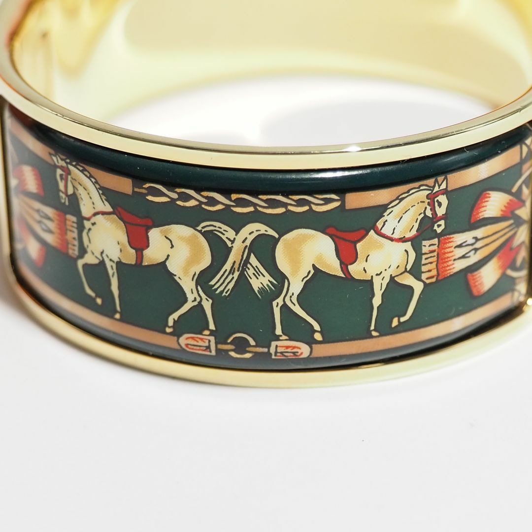 Hermes(エルメス)のエルメス HERMES ロケ バングルウォッチ 七宝焼 馬柄 腕時計 箱 479 レディースのファッション小物(腕時計)の商品写真