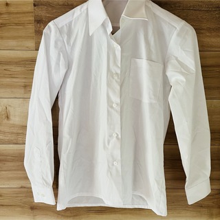 シマムラ(しまむら)の形態安定加工　白シャツ　シンプルシャツ　キッズシャツ　ホワイトシャツ　150 (ブラウス)