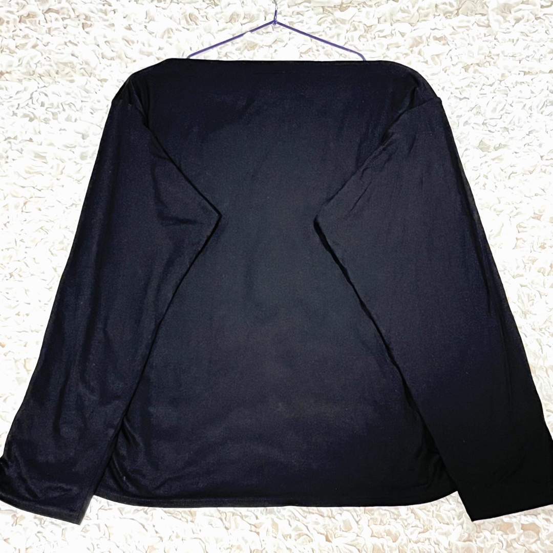 Jean-Paul GAULTIER(ジャンポールゴルチエ)の美品　ジャンポールゴルチエ　カットソー　長袖　ボートネック　パリ　42 XL レディースのトップス(Tシャツ(長袖/七分))の商品写真