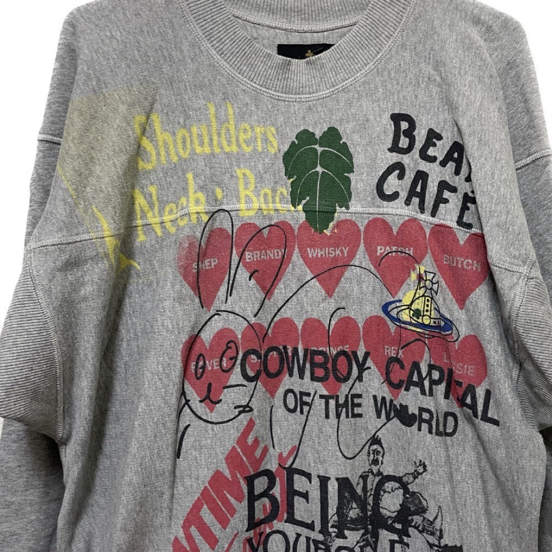 Vivienne Westwood(ヴィヴィアンウエストウッド)のヴィヴィアンウエストウッド【美品】SQUARE SWEATSHIRT トップス レディースのトップス(トレーナー/スウェット)の商品写真