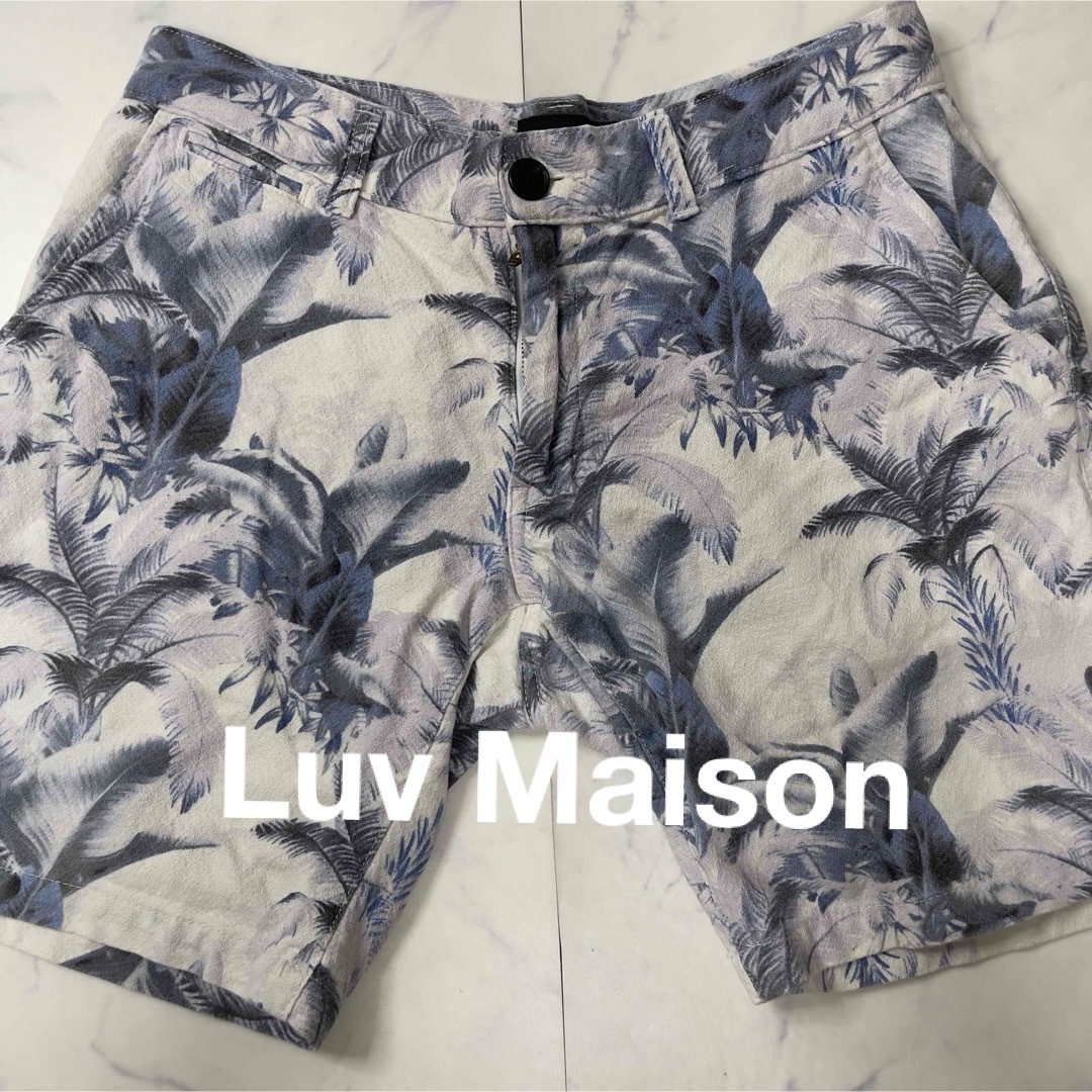 Luv Maison メンズハーフパンツ 短パン 半ズボン ショートパンツ 南国 メンズのパンツ(ショートパンツ)の商品写真