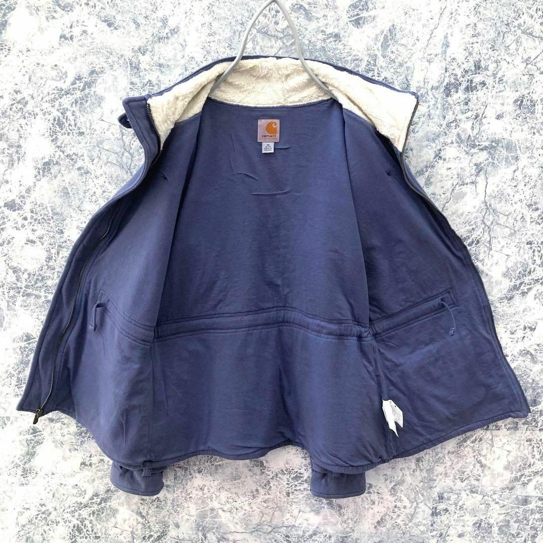 carhartt(カーハート)のC12【希少デザイン】カーハート肉厚ポリコットンドッグイヤーカラーブルゾンコート レディースのジャケット/アウター(ブルゾン)の商品写真