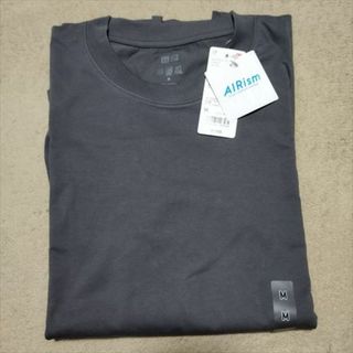 ユニクロ(UNIQLO)の長袖 エアリズムコットンUVカット クルーネックTシャツ /519-5(Tシャツ/カットソー(七分/長袖))