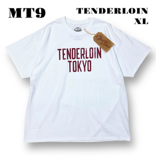 テンダーロイン(TENDERLOIN)の本店限定！ TENDERLOIN TEE 半袖 Tシャツ ホワイト 白 赤 XL(Tシャツ/カットソー(半袖/袖なし))