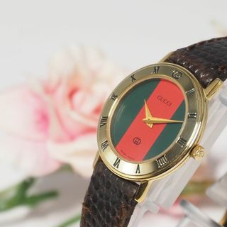 グッチ(Gucci)のグッチ GUCCI シェリーライン 革ベルト レディース 腕時計 C463(腕時計)