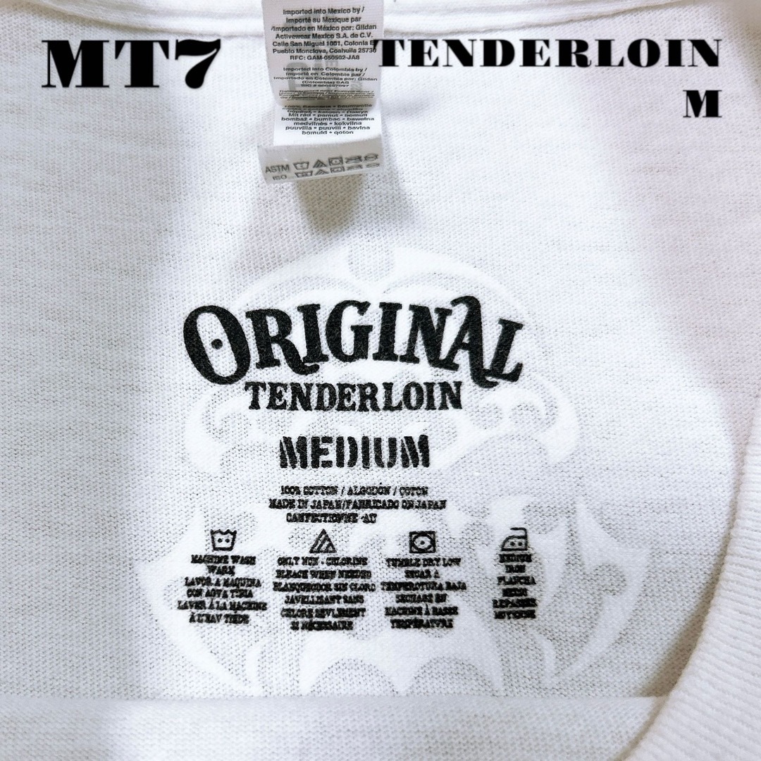 TENDERLOIN(テンダーロイン)の人気品！ TENDERLOIN TEE ZIGZAG 半袖Tシャツ ホワイト M メンズのトップス(Tシャツ/カットソー(半袖/袖なし))の商品写真