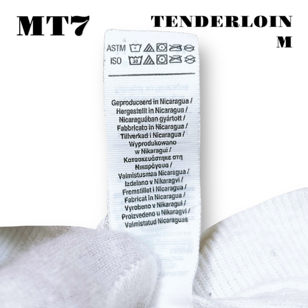 TENDERLOIN(テンダーロイン)の人気品！ TENDERLOIN TEE ZIGZAG 半袖Tシャツ ホワイト M メンズのトップス(Tシャツ/カットソー(半袖/袖なし))の商品写真