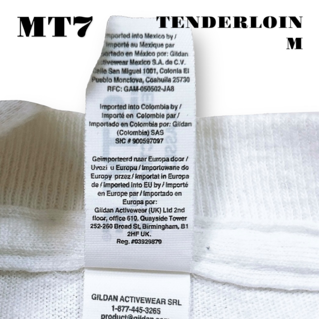 TENDERLOIN(テンダーロイン)の人気品！ TENDERLOIN TEE ZIGZAG 半袖Tシャツ ホワイト M メンズのトップス(Tシャツ/カットソー(半袖/袖なし))の商品写真