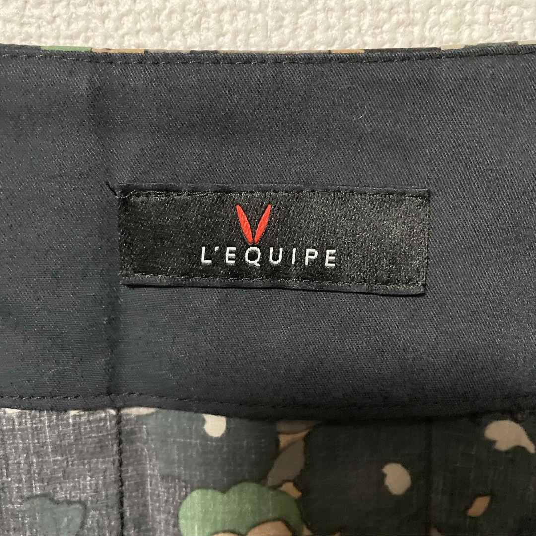 L'EQUIPE(レキップ)の【L'EQUIPE】レキップ　ロングスカート　38　ブラック　ブラウン　グリーン レディースのスカート(ロングスカート)の商品写真