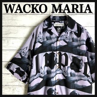 ワコマリア(WACKO MARIA)の9712【即完売モデル】ワコマリア×2PAC☆総柄オープンカラーシャツ　美品(シャツ)