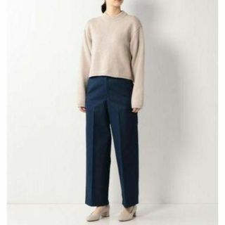 steven alan - COTTON DENIM WIDE TROUSERS M デニム ワイドパンツ