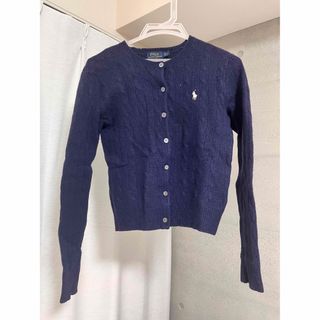 ポロラルフローレン(POLO RALPH LAUREN)のPolo Ralph Lauren カーディガン　Sサイズ　ネイビー(カーディガン)