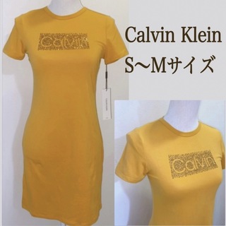 カルバンクライン(Calvin Klein)の【タグ付き新品】カルバンクライン Tシャツワンピース(ミニワンピース)