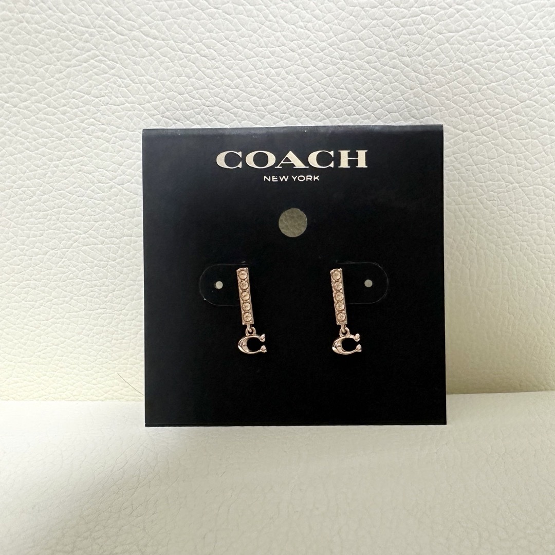 COACH(コーチ)のレディース ピアス 両耳用 ピンクゴールド コーチ レディースのアクセサリー(ピアス)の商品写真