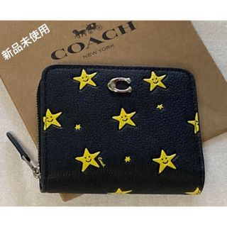 コーチ(COACH)の新品　COACH コーチ　二つ折り財布　星柄　スター　ビルフォールドウォレット(財布)