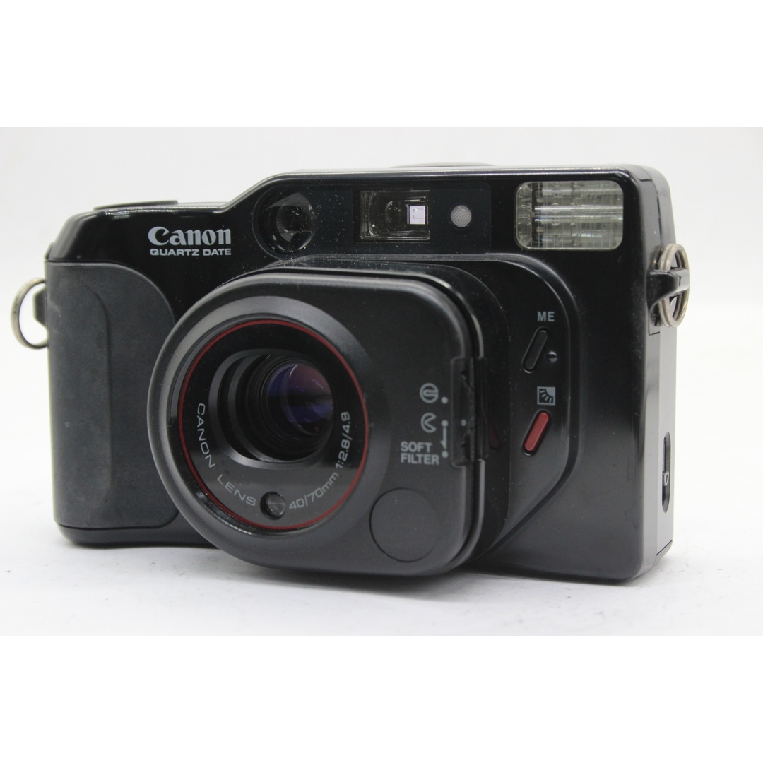 【返品保証】 キャノン Canon Autoboy TELE Quartz Date 40/70mm F2.8/4.9 コンパクトカメラ  s9985 スマホ/家電/カメラのカメラ(フィルムカメラ)の商品写真