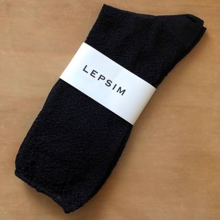 LEPSIM - LEPSIM レディース　ソックス　ブラック　23〜25cm