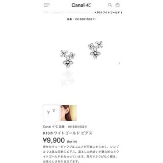 4℃　ピアス