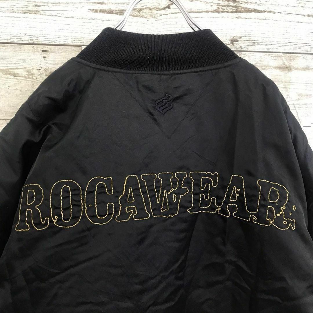 Rocawear(ロカウェア)の【k6174】USA古着ロカウェア00s刺繍ロゴスタジャンブルゾンジャケット中綿 メンズのジャケット/アウター(スタジャン)の商品写真