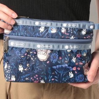 レスポートサック(LeSportsac)の【新品】レスポートサック　トトロ　 2段ポーチ コスメ　クラッチ(ポーチ)