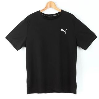 PUMA - プーマ 半袖Ｔシャツ トップス ワンポイントロゴ スポーツウエア 大きいサイズ メンズ XXLサイズ 黒×白 PUMA