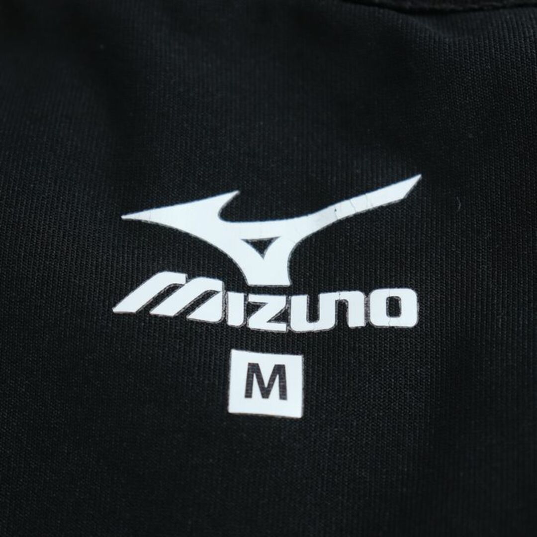 MIZUNO(ミズノ)のミズノ 長袖Ｔシャツ トップス 五分袖 Vネック ストレッチ スポーツウエア メンズ Mサイズ ブラック Mizuno メンズのトップス(Tシャツ/カットソー(七分/長袖))の商品写真