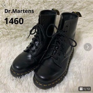 ドクターマーチン(Dr.Martens)のドクターマーチン　1460  8ホールブーツ　レザー　ブラック　22cm (ブーツ)