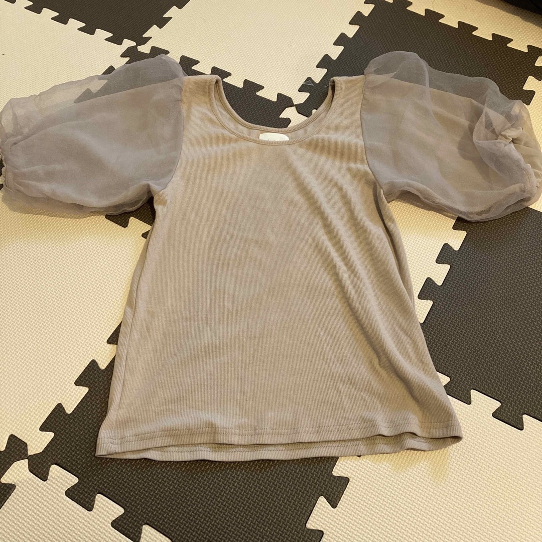 vis-`a-vis(ビザビ)のvis-a-vis シアボリュームスリーブ　プルオーバー　トップス レディースのトップス(Tシャツ(半袖/袖なし))の商品写真