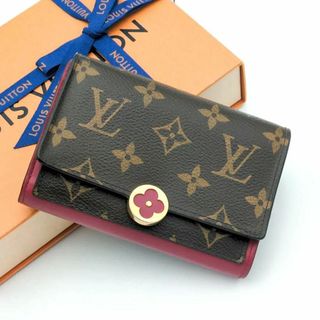 ルイヴィトン(LOUIS VUITTON)の【極美品】ルイヴィトン モノグラム ポルトフォイユ フロール 折財布(財布)