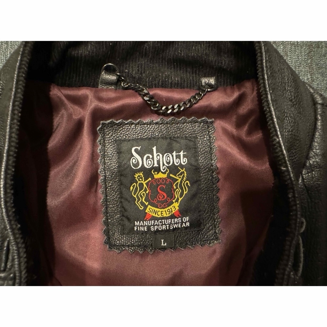 schott(ショット)の【SCHOTT】ショット シングルライダース L メンズのジャケット/アウター(レザージャケット)の商品写真