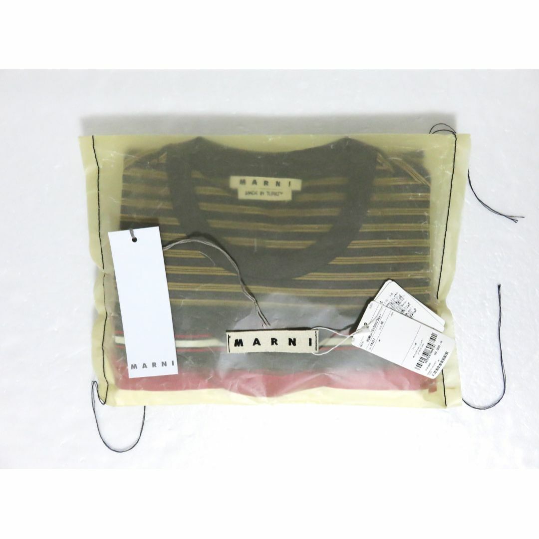 Marni(マルニ)の新品 MARNI 3 PACK T-SHIRT 46 ボーダー パックT メンズのトップス(Tシャツ/カットソー(半袖/袖なし))の商品写真