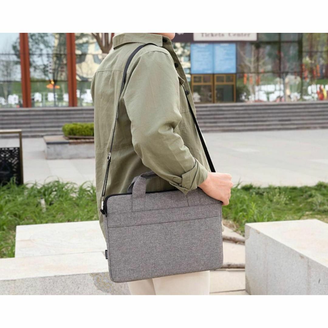 ネイビー パソコンバッグ ビジネスバッグ  防水加工 通勤 サブバック 2Way メンズのバッグ(ビジネスバッグ)の商品写真