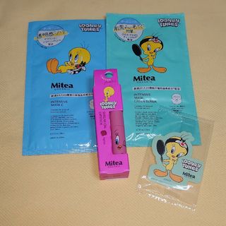 Mitea コラボ tweety フェイスパック&リップスティック(パック/フェイスマスク)