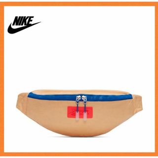 ナイキ(NIKE)の【新品】ナイキ NIKEヘリテージ ファニー パック　ゴールド　ベージュ(ボディバッグ/ウエストポーチ)