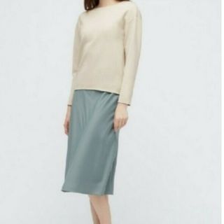 ユニクロ(UNIQLO)のUNIQLOストレッチダブルフェイスプルオーバー(カットソー(長袖/七分))