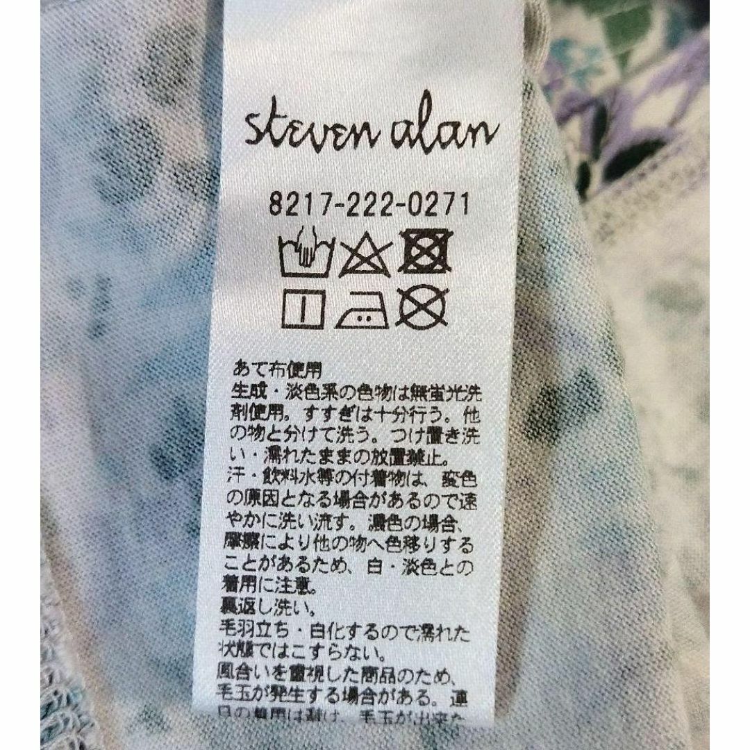 steven alan(スティーブンアラン)のFLOWER PRINT SHORT SLEEVE PULLOVER レディースのトップス(Tシャツ(半袖/袖なし))の商品写真
