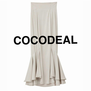 ココディール(COCO DEAL)のCOCO DEAL ココディール ペプラムレイヤードマーメイドスカート サテン(ロングスカート)