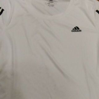 アディダス adidas レディース Lサイズ  Tシャツ メッシュ 白(Tシャツ(半袖/袖なし))