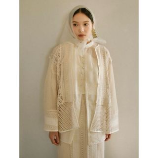 eaphi cotton lace patchwork blouse(シャツ/ブラウス(長袖/七分))