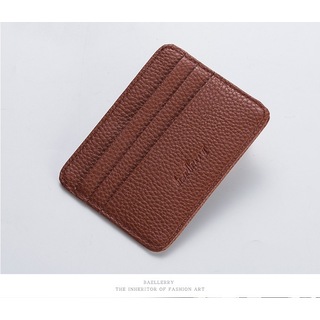 メンズ　カードケース　極薄　ブラウン　レザー　スタイリッシュ　軽量　超薄型　財布(名刺入れ/定期入れ)