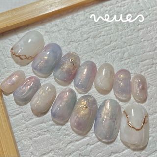 【現品】N-26青みオーロラ🫧ニュアンス　14枚組