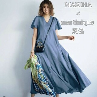 MARIHA - 【新品未使用】MARIHA 夏の月影のドレス 別注 丈短め ブルー