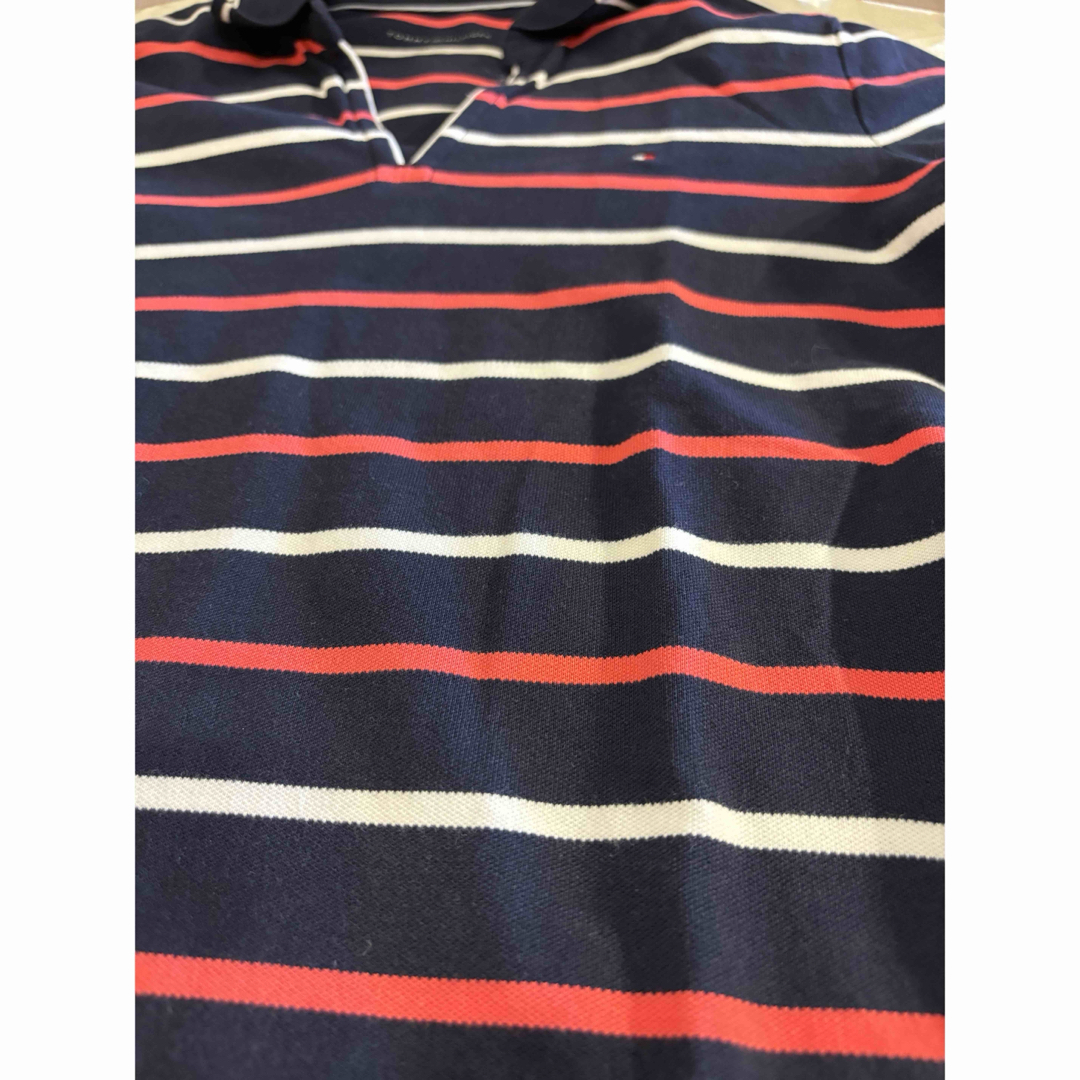 TOMMY HILFIGER(トミーヒルフィガー)の#トミーフィルフィガー#レディース#ポロシャツ#サイズM#ボーダー#可愛い レディースのトップス(ポロシャツ)の商品写真