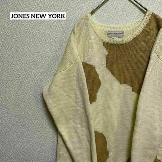 JONES NEW YORK ジョーンズニューヨーク セーター 柄 おしゃれ L(ニット/セーター)