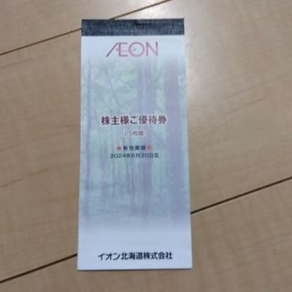 イオン(AEON)のAEON イオン北海道株式会社　株主優待券100円×19枚　1900円分(その他)