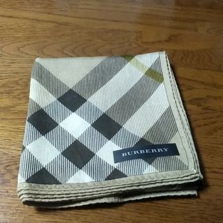 バーバリー(BURBERRY)のバーバリー　ハンカチ　モカ系色(ハンカチ)